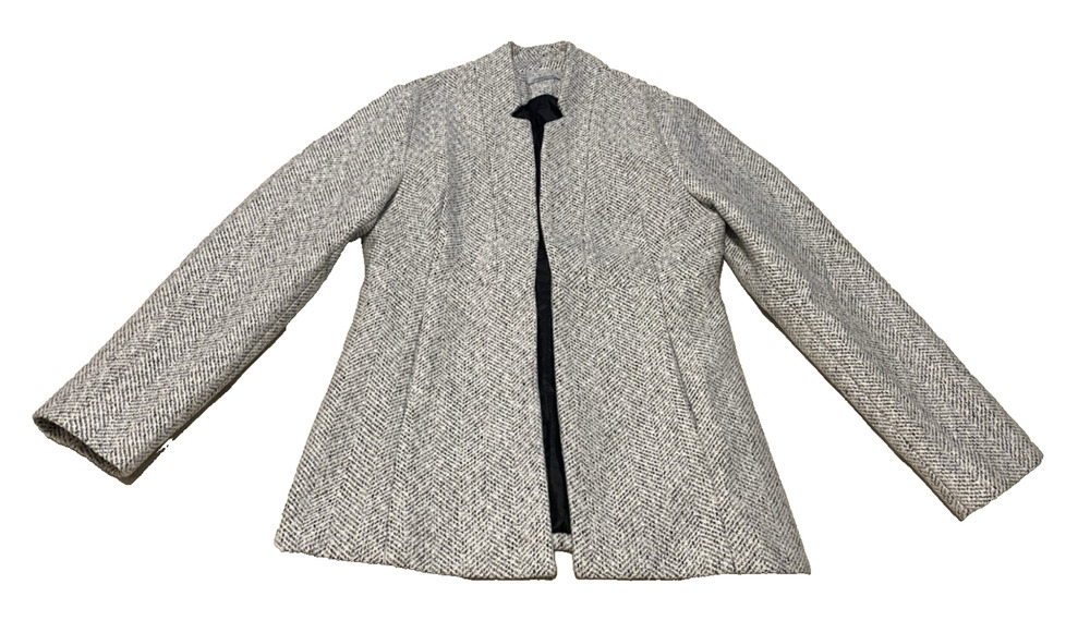Magnolia Boutique Womens Jacket Size Large Tweed Cottage Core Open Front Office